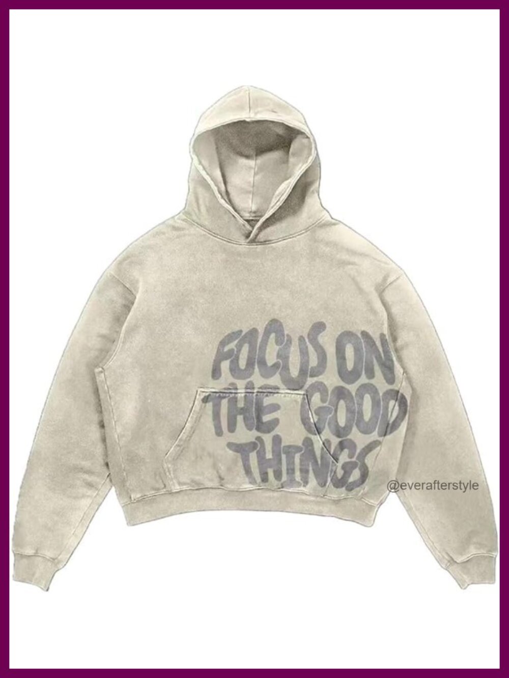 Y2K Letter Print Hoodie Acid Wash Oversize Gothic Pullover Unisex